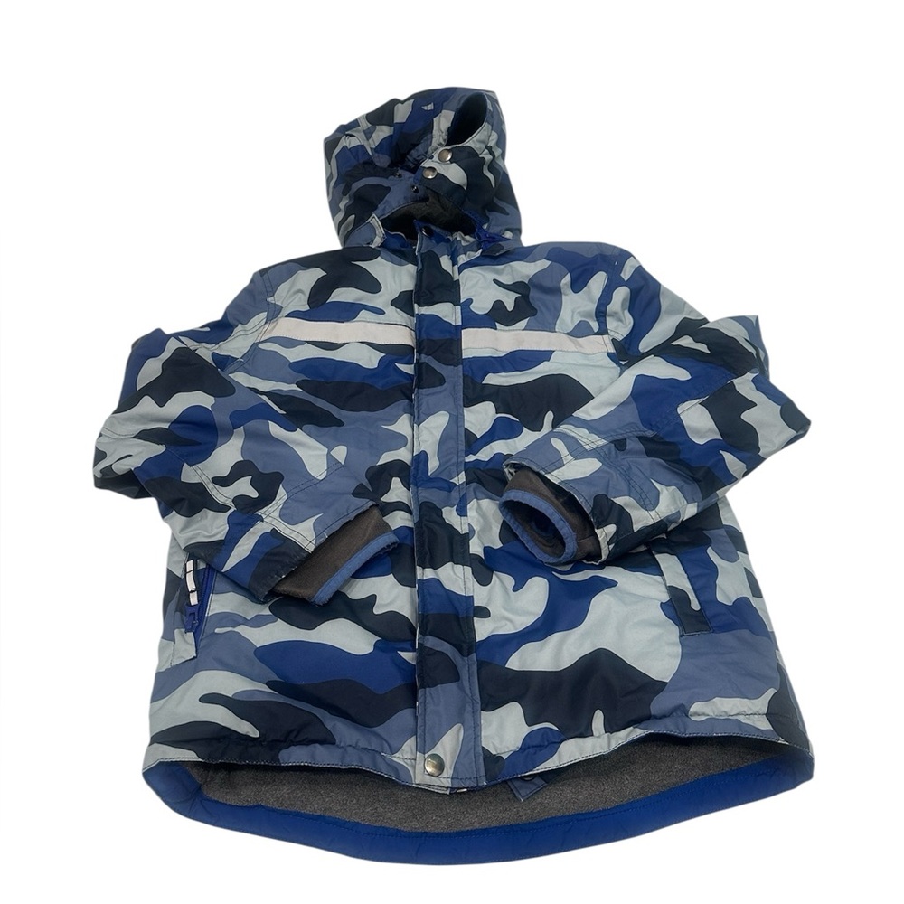 Boden Boys Winter Ski Jacket‎ Hooded Blue Size 11-12
